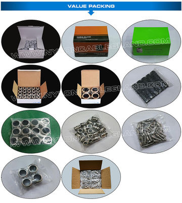 Red Hermetic Electrical Cable Gland Plastic (Nylon or Polyamide) IP68 with BSC Connection Thread
